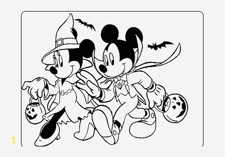 JRihww mickey and minnie mouse halloween coloring pages hd