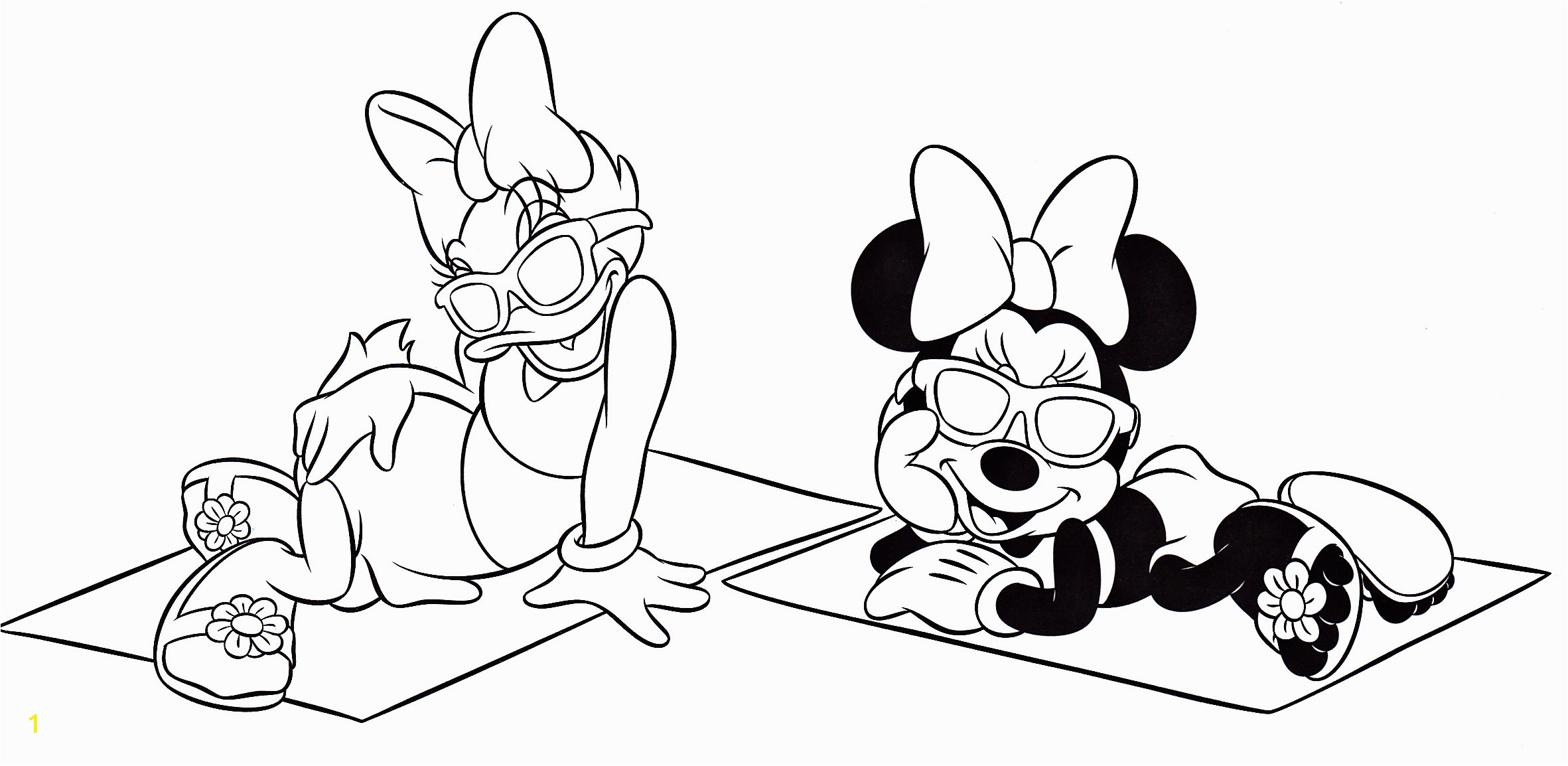 walt disney coloring pages daisy duck minnie mouse photo