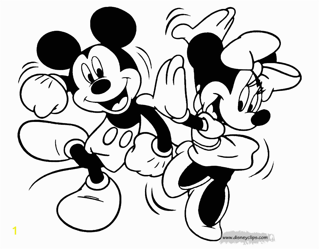 mickey minnie coloring3