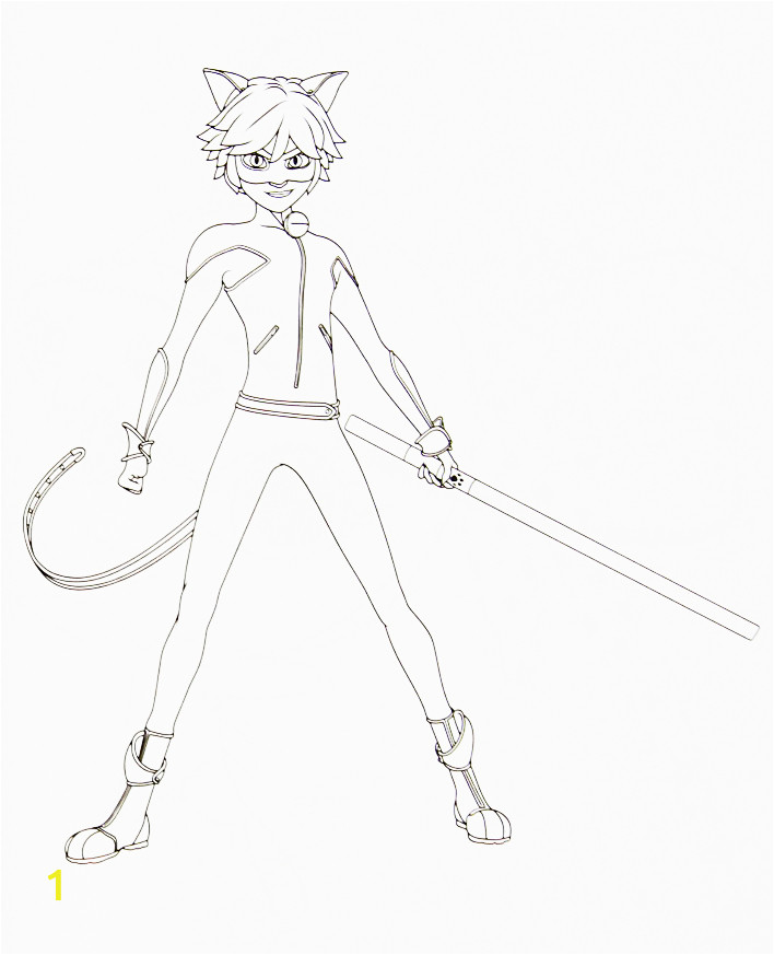 ladybug and cat noir coloring pages pictures