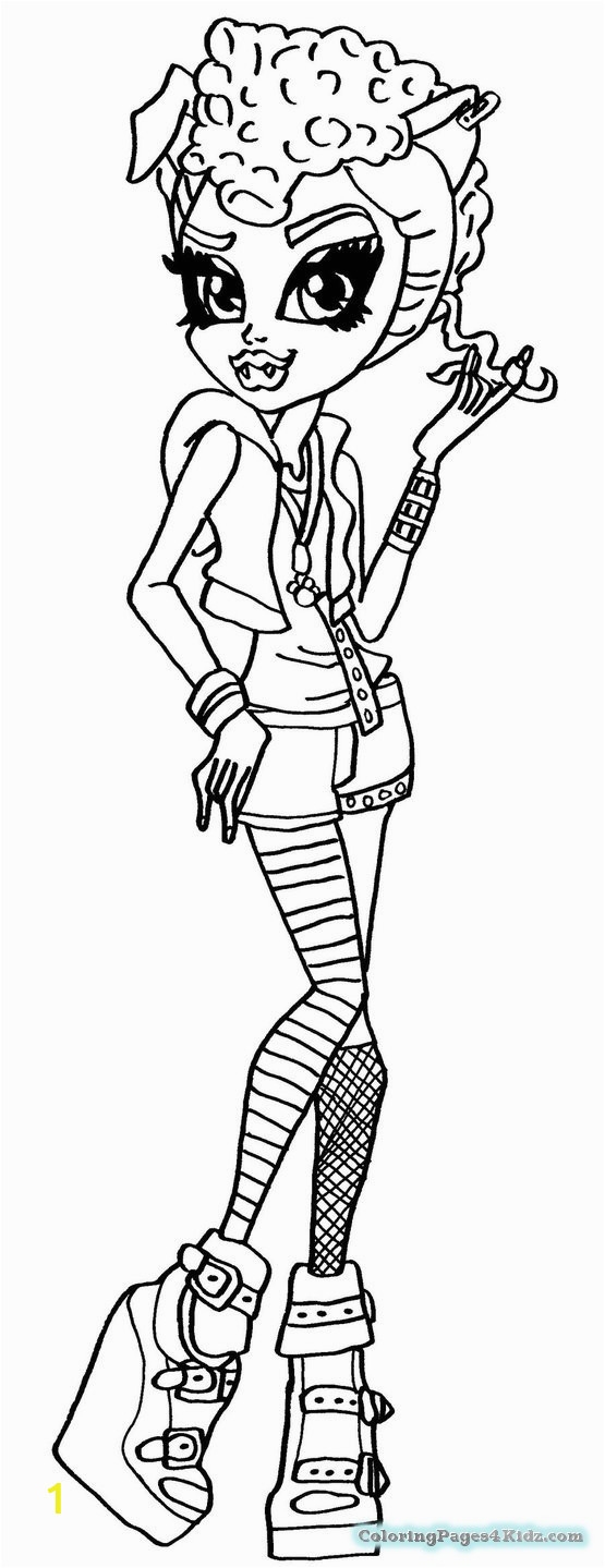 monster high howleen coloring pages 1019