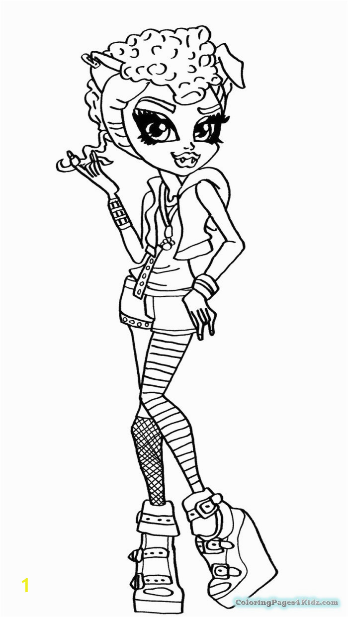 monster high howleen coloring pages 104