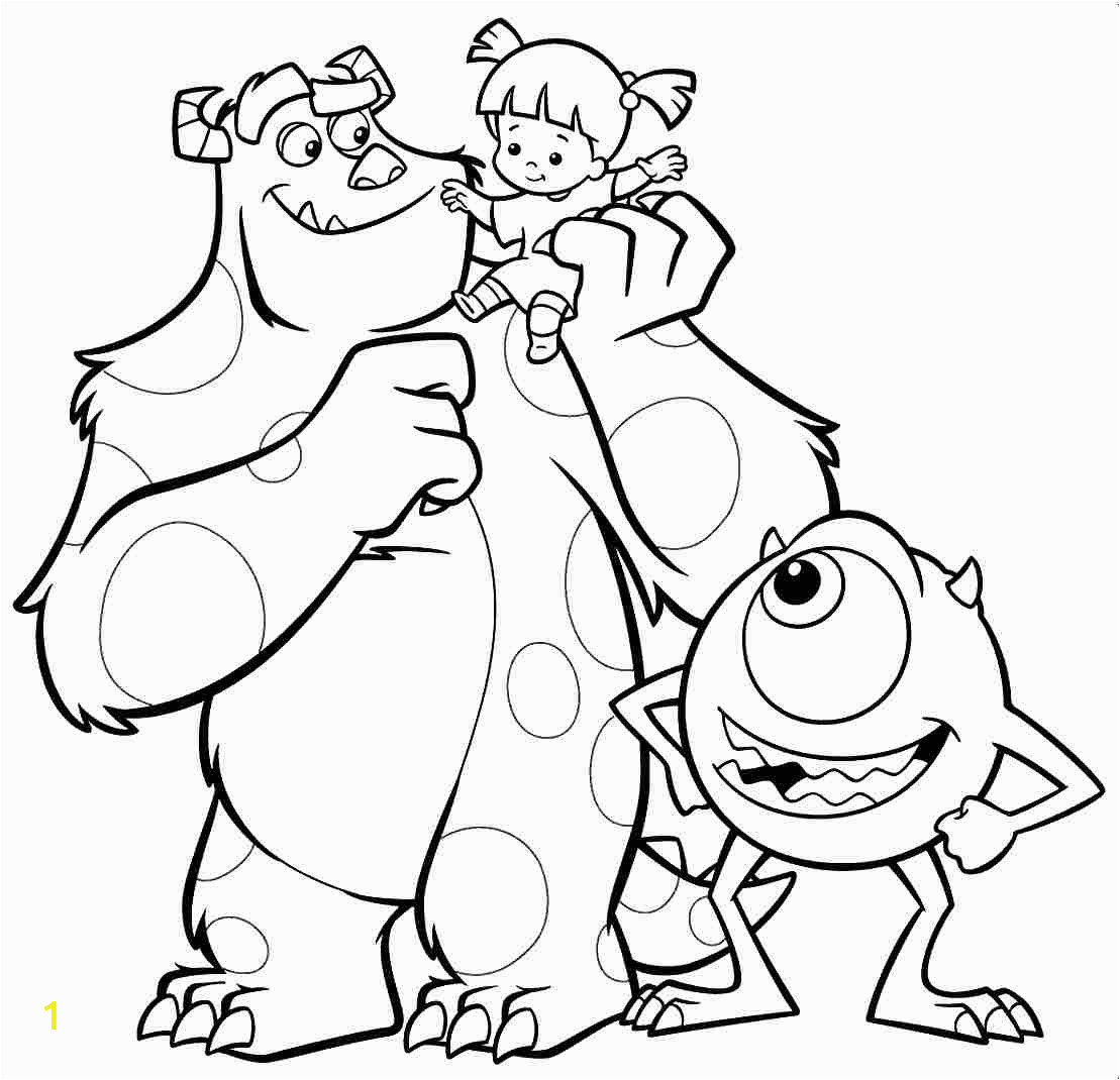 Monster Inc Coloring Pages to Print Monsters Inc Coloring Pages Pdf