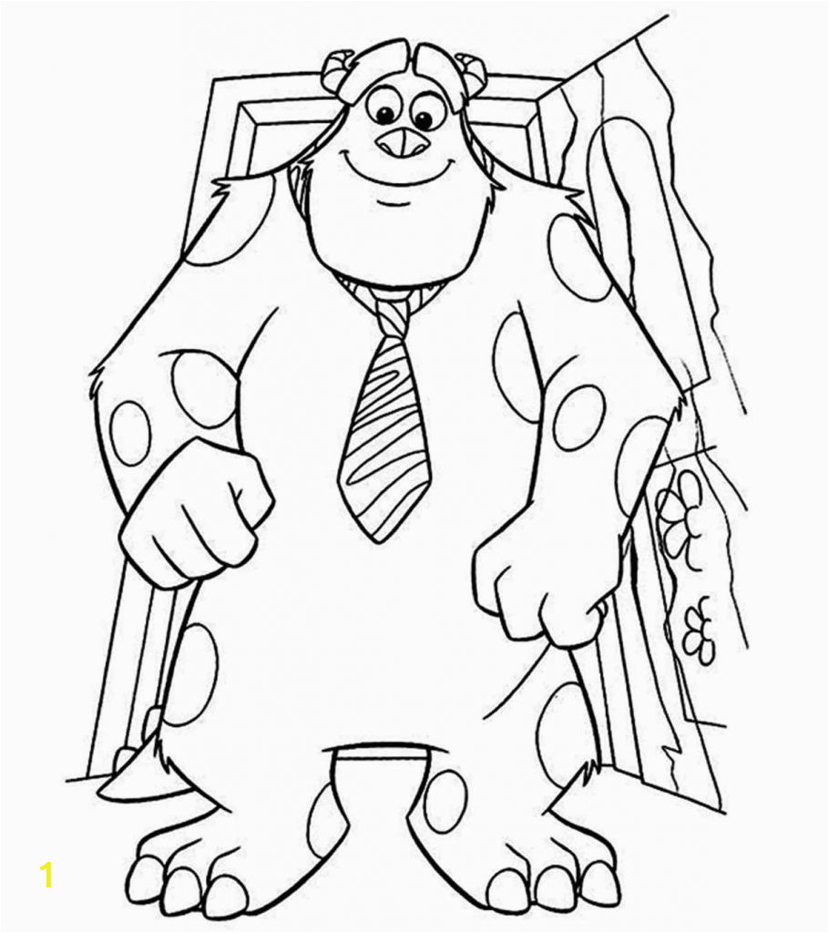 cute monsters inc coloring pages for your toddler