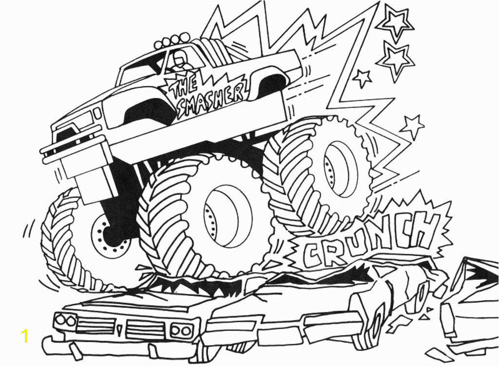 monster truck coloring pages