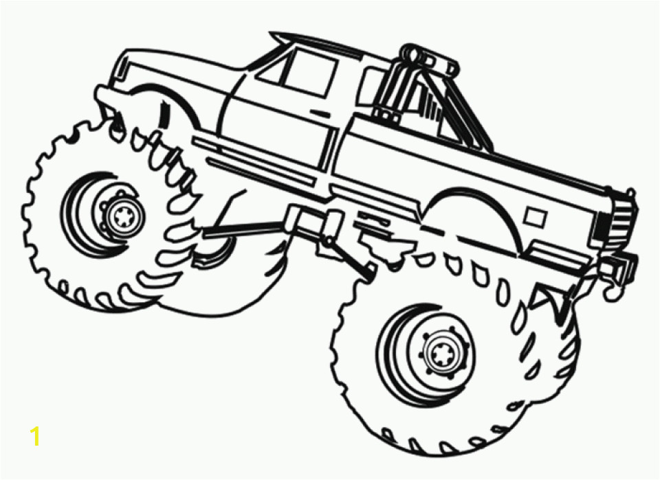 printable monster truck coloring pages