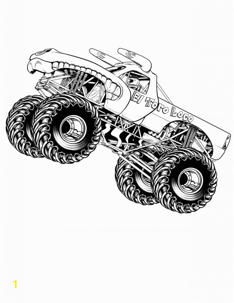monster truck coloring pages