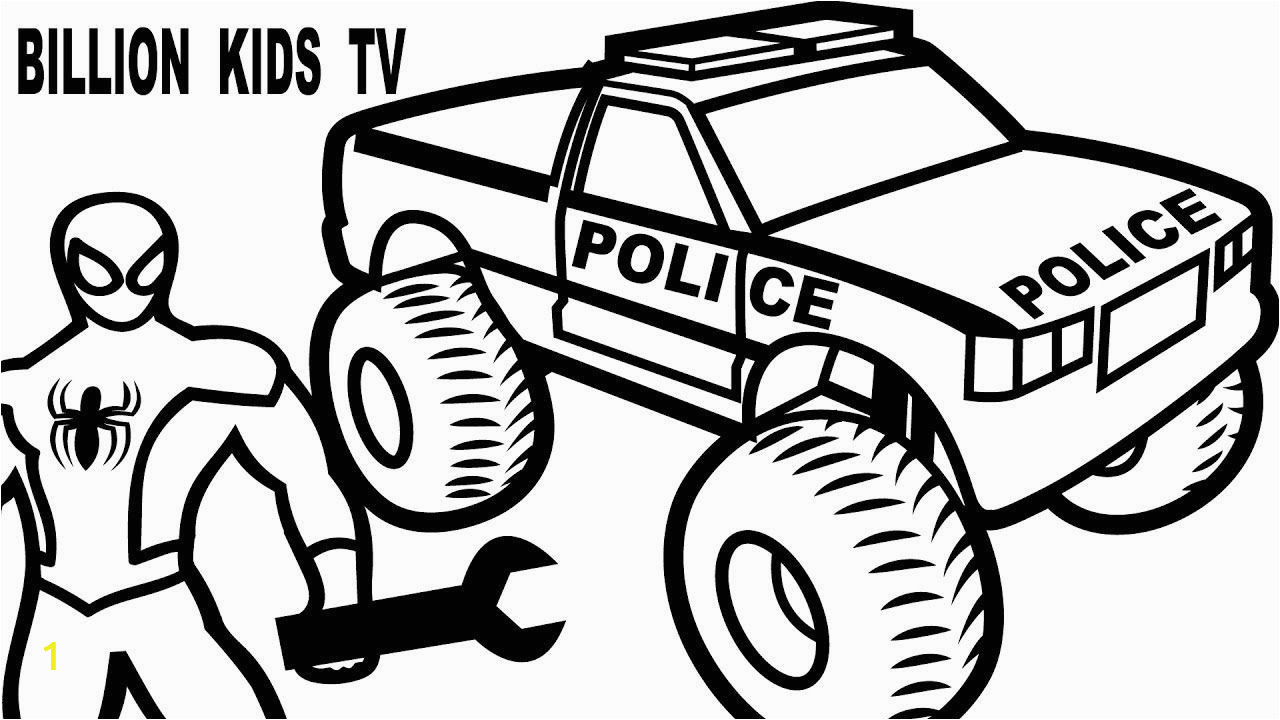 police truck coloring pages