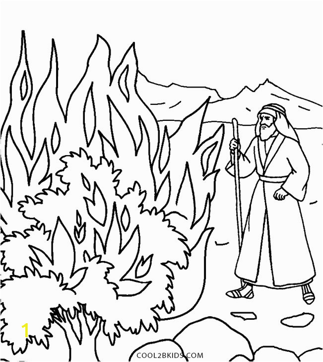 moses coloring pages