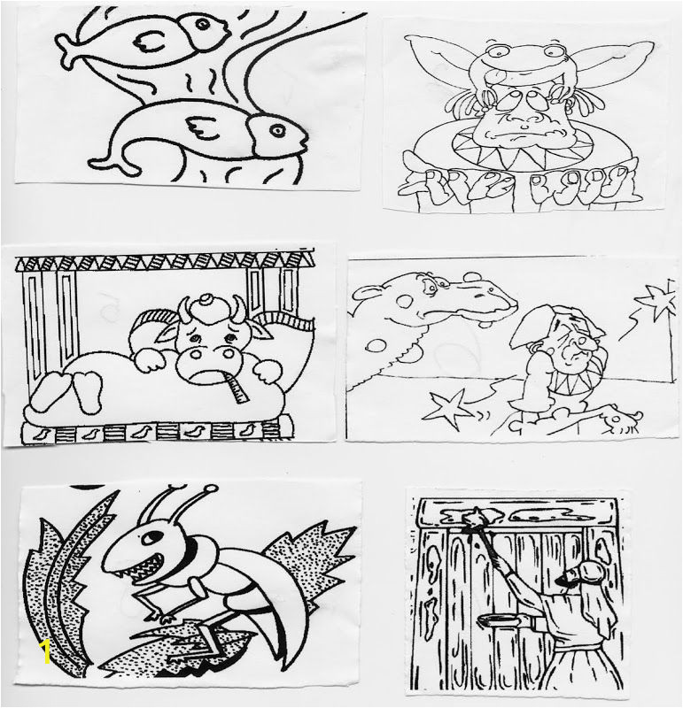 ten plagues coloring page