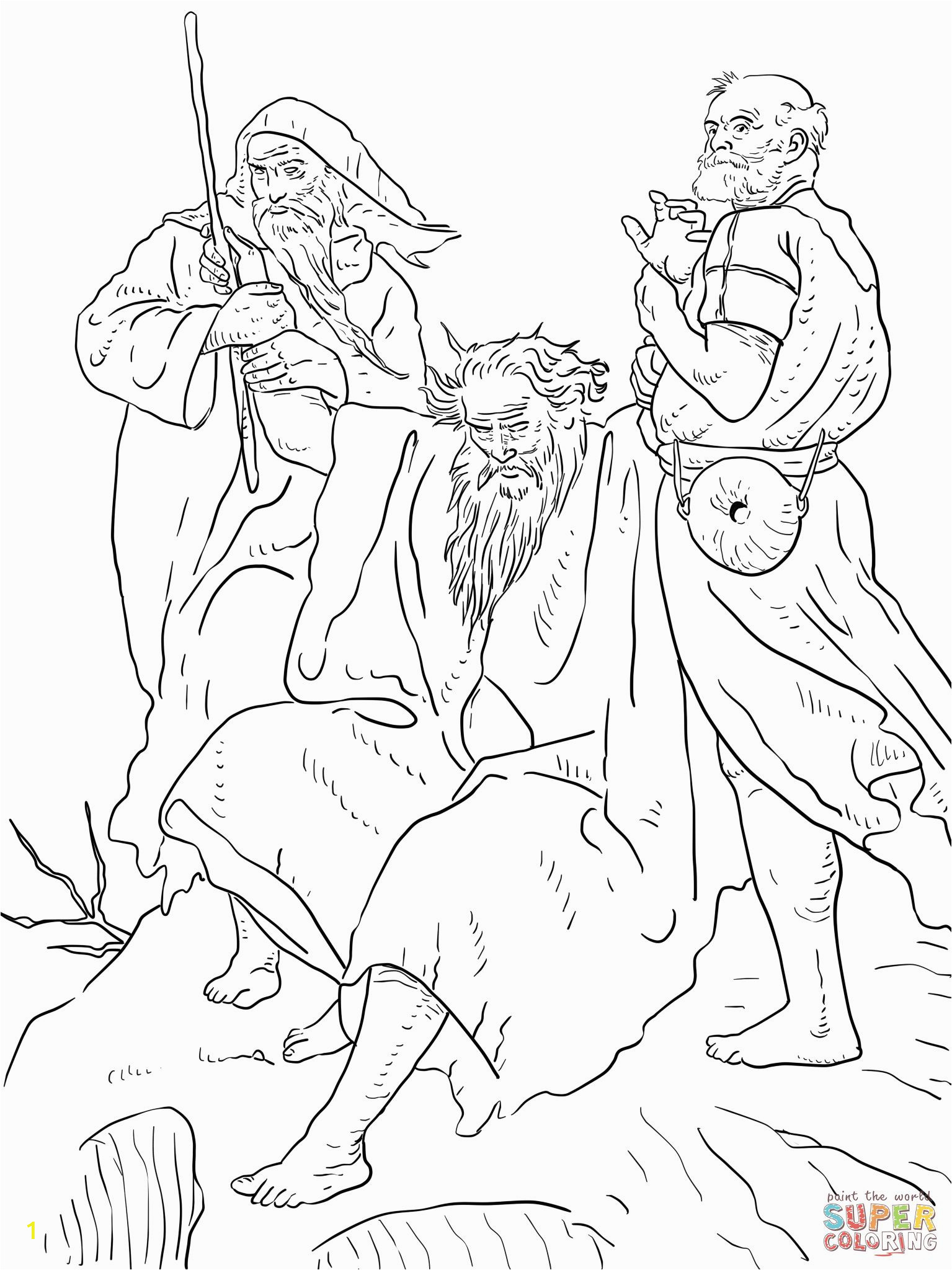 Moses and the Amalekites Coloring Page Free Coloring Page Of Aaron Helps Moses Exodus Google