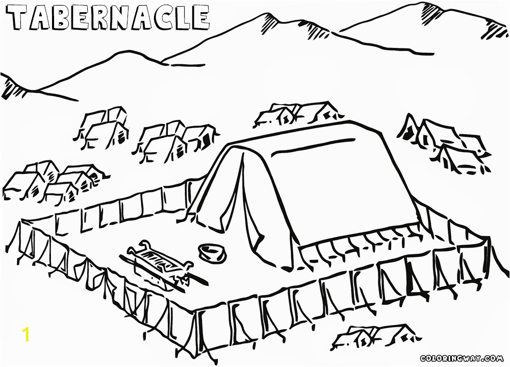 tabernacle coloring pages