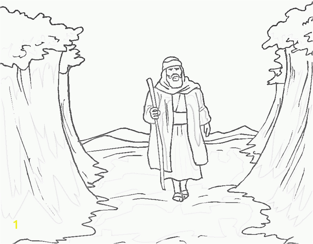 Moses Parting the Red Sea Coloring Page Moses Parting the Red Sea Coloring Page Coloring Home