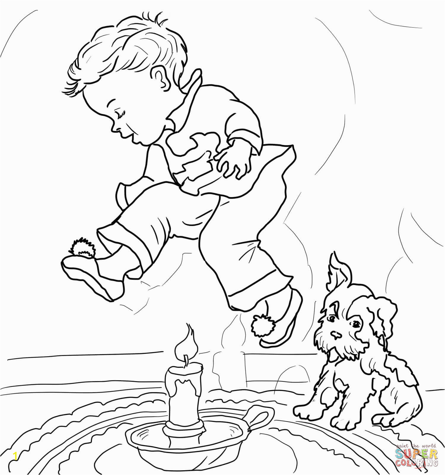 mother goose nursery rhymes coloring pages