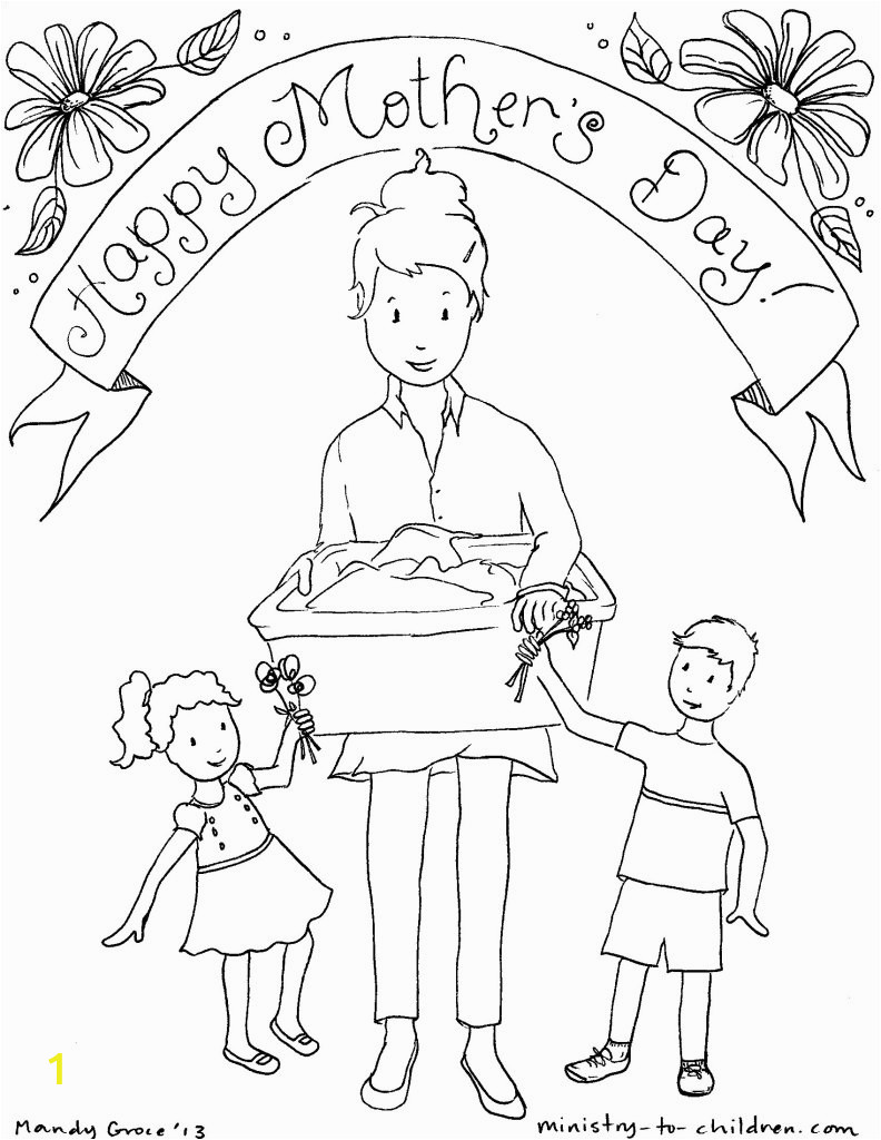 Mothers Day Coloring Page for Sunday School Sunday School Lessons for Mother S Day Sunday School Works
