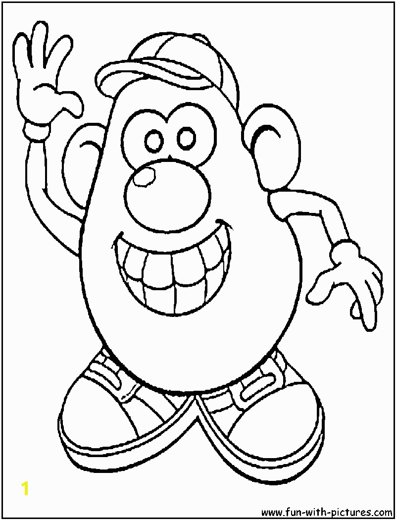 mr potato head coloring page