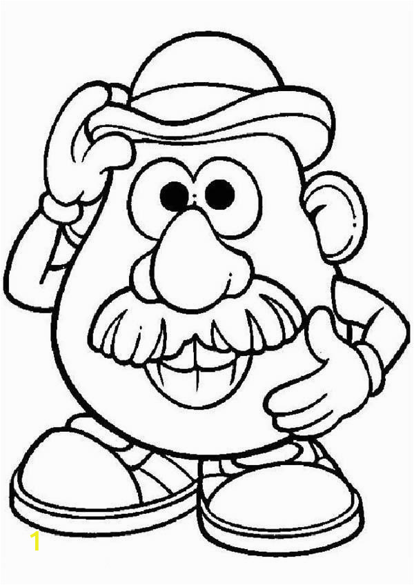 mr potato head coloring page