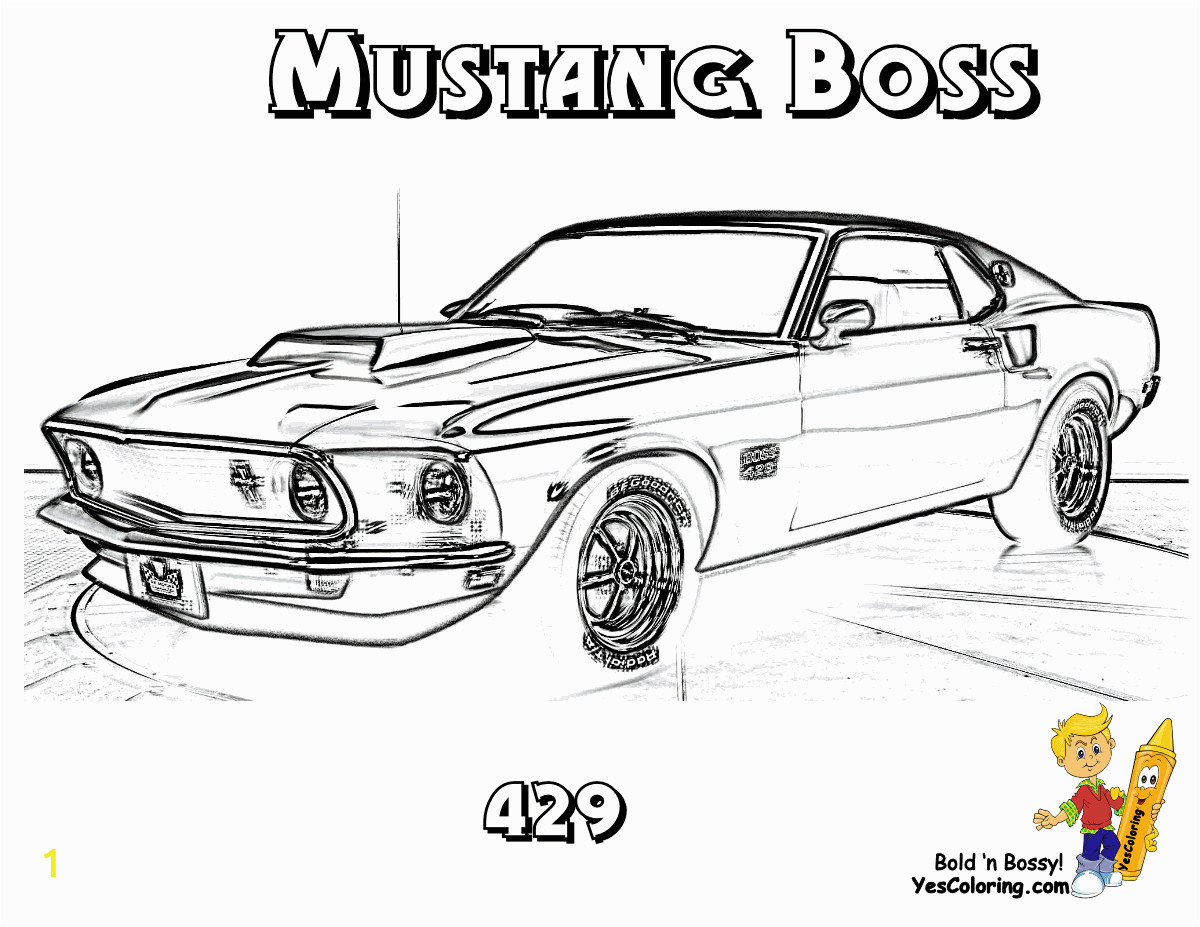 Muscle Car Coloring Pages to Print Macho Muscle Car Printables Free