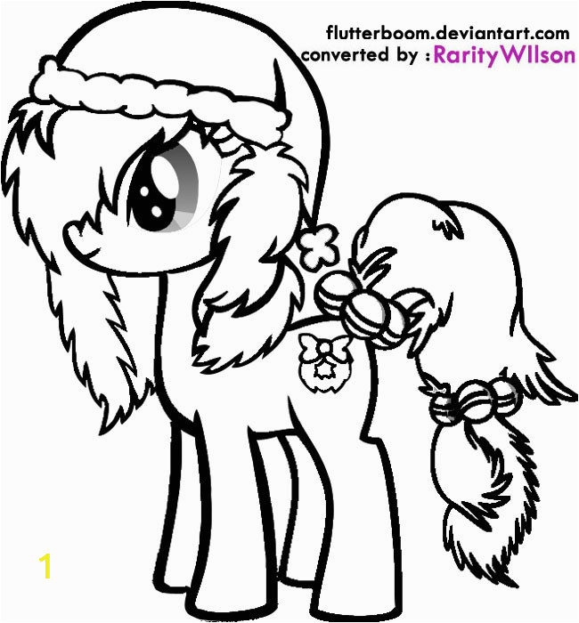 my little pony christmas coloring pages