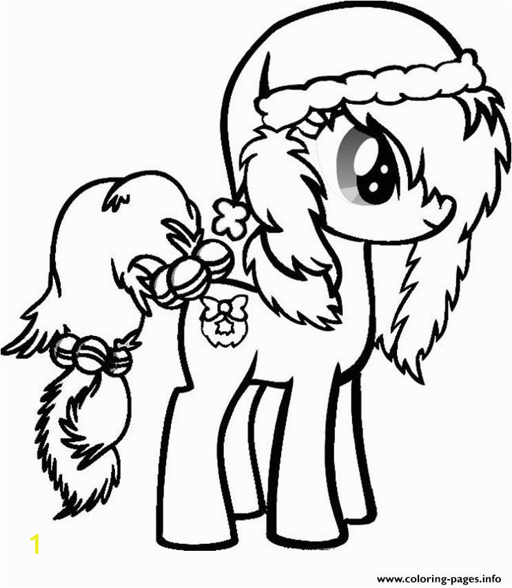 my little pony christmas printable coloring pages book