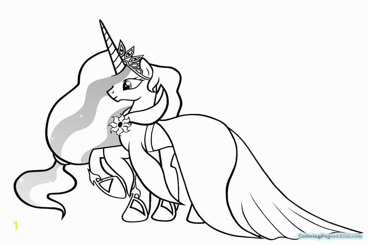 my little pony princess celestia coloring pages 1036