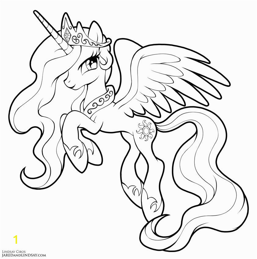 My Little Pony Coloring Pages Princess Celestia Princess Celestia by Lcibos