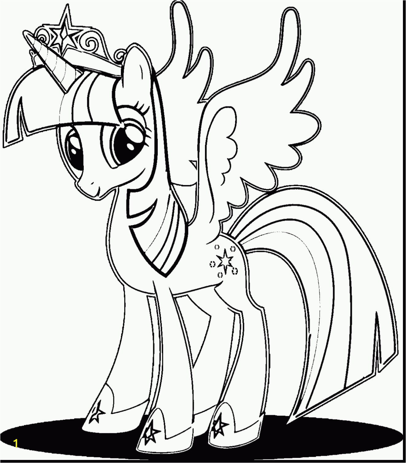 twilight sparkle alicorn coloring pages