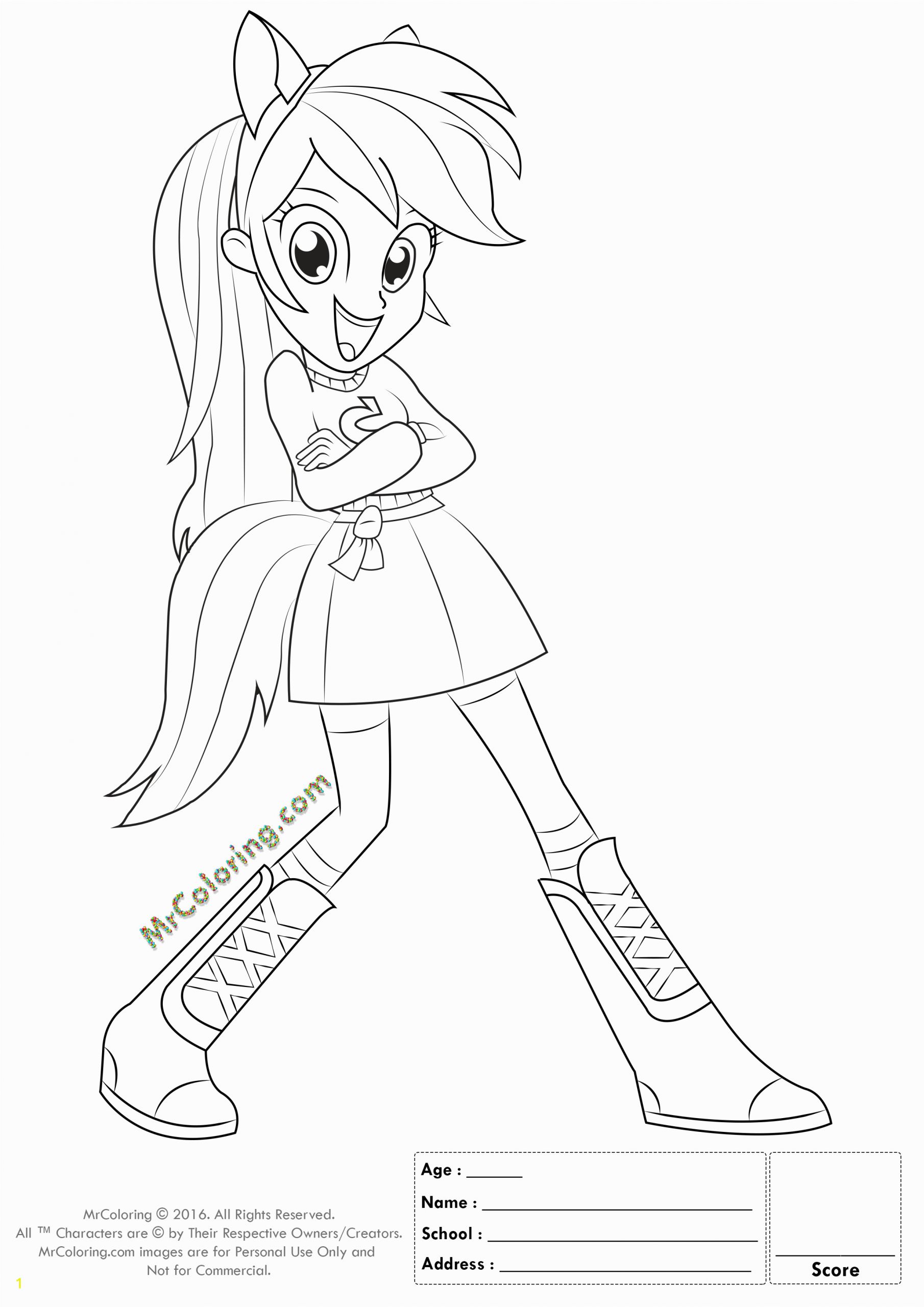 My Little Pony Coloring Pages Rainbow Dash Equestria Girls Mlp Rainbow Dash Equestria Girls Coloring Pages 3