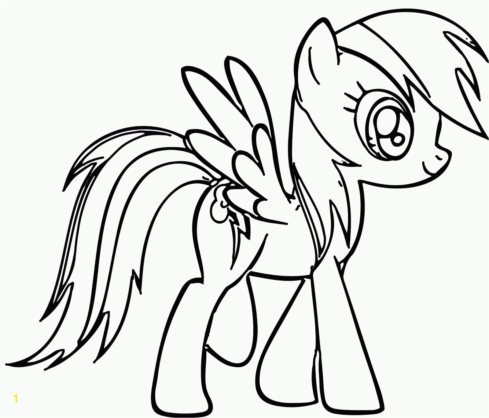 mlp coloring pages rainbow dash