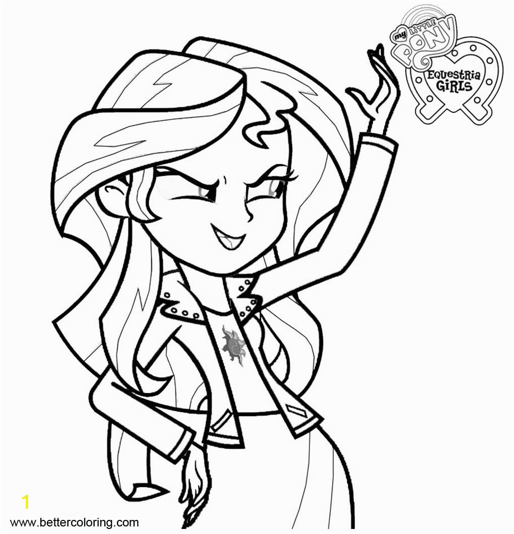 sunset shimmer from my little pony equestria girls coloring pages