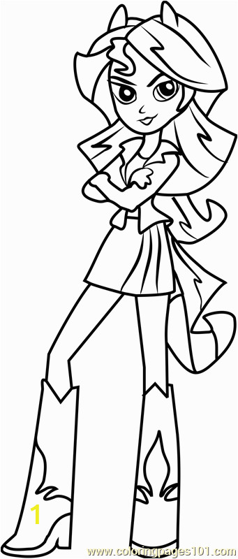 My Little Pony Coloring Pages Sunset Shimmer Sunset Shimmer Human Coloring Page Free My Little Pony