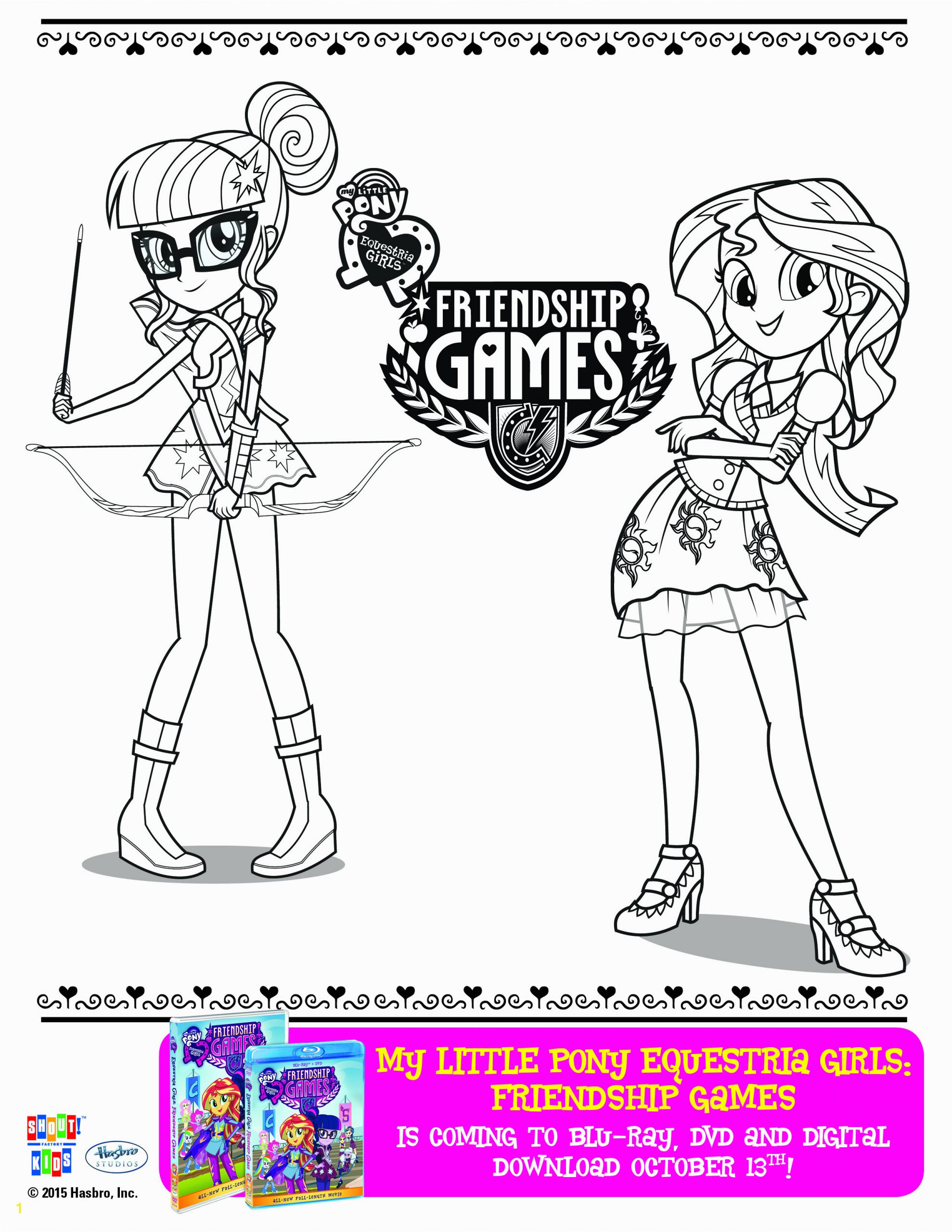 My Little Pony Equestria Girl Coloring Pages Games My Little Pony Equestria Girls Friendship Games Coloring