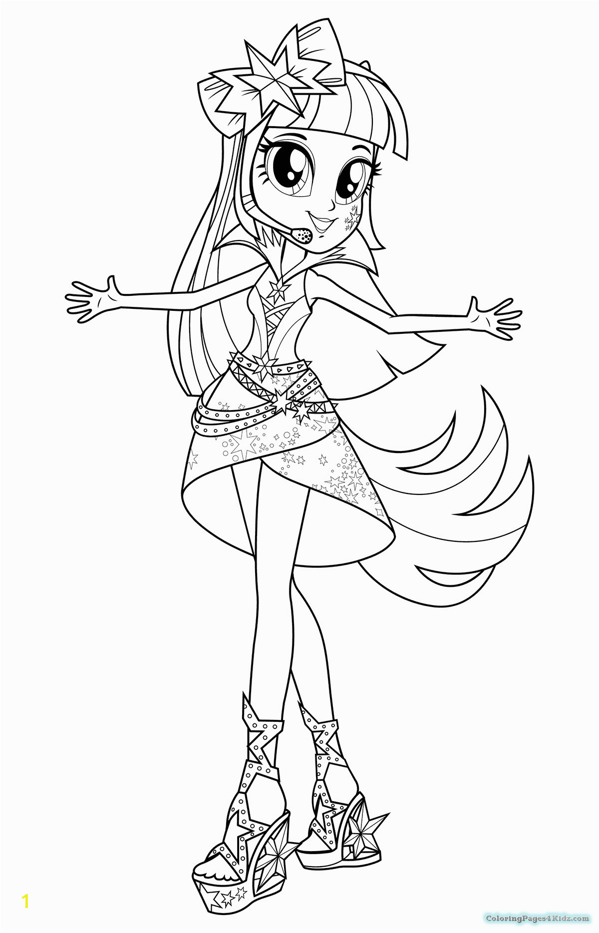 equestria girls christmas coloring pages