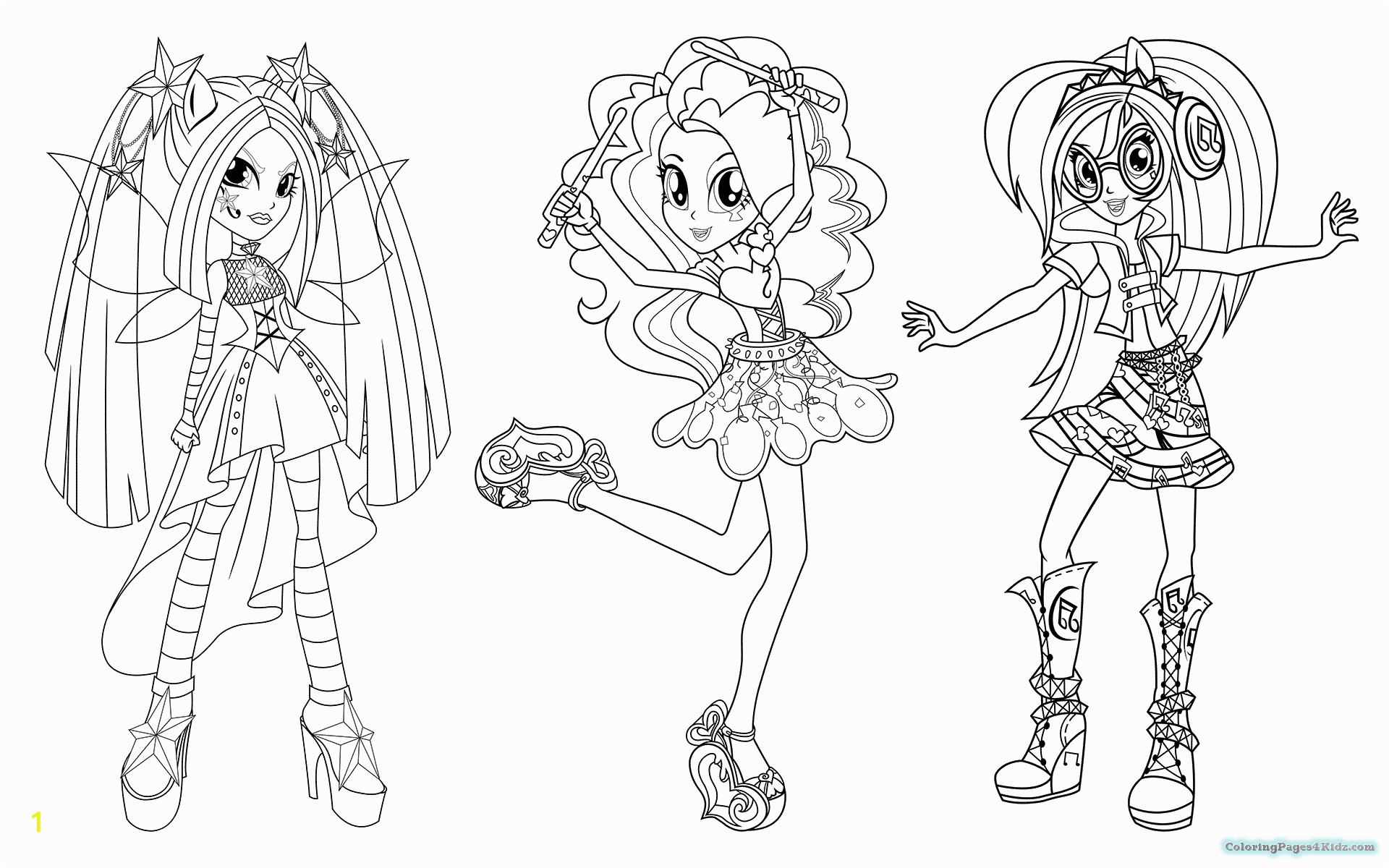 equestria girls rainbow rocks coloring pages 1025