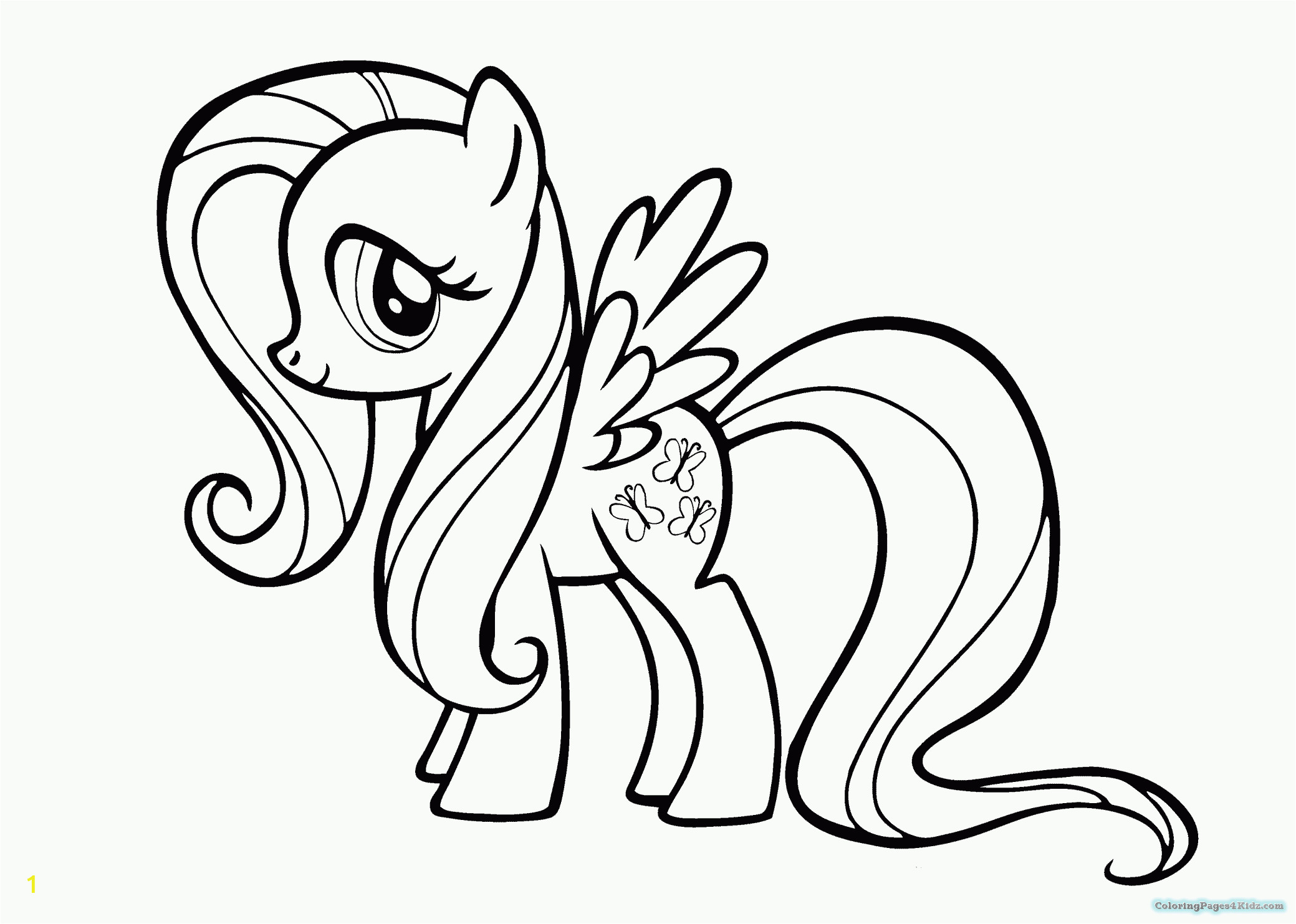 my little pony fluttershy coloring pages 1026