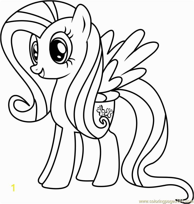 fluttershy coloring page