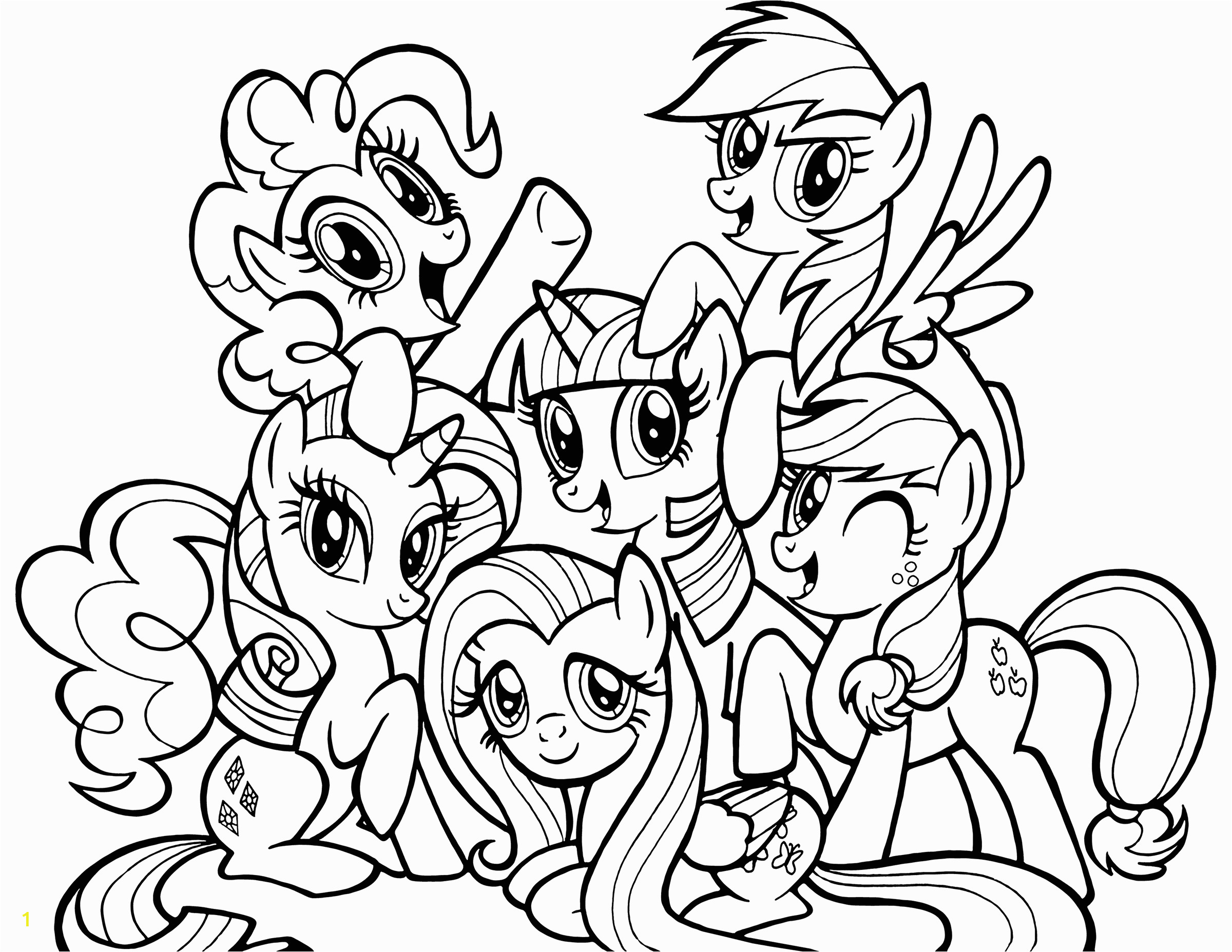 My Little Pony Printable Coloring Pages Ponies From Ponyville Coloring Pages Free Printable