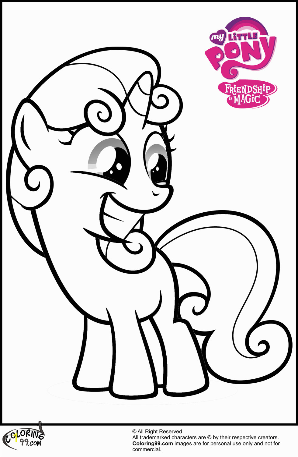 mlp sweetie belle coloring pages