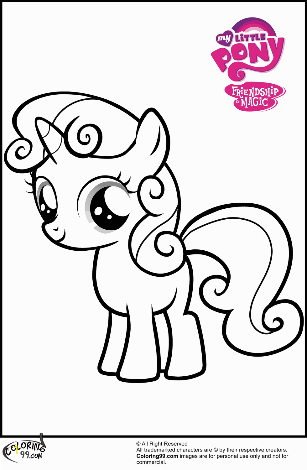 My Little Pony Sweetie Belle Coloring Pages Mlp Sweetie Belle Coloring Pages