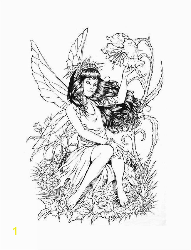 Mythical Creature Fairy Coloring Pages for Adults Coloring Pages Fairies for Adults Coloring Home