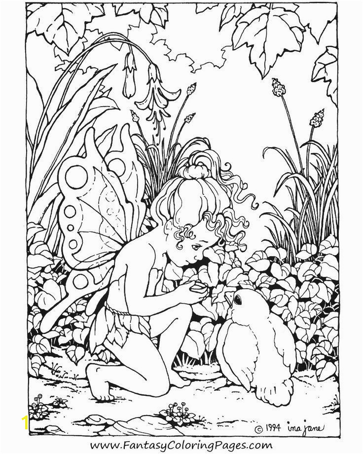 Mythical Creature Fairy Coloring Pages for Adults Download or Print This Amazing Coloring Page Mythical