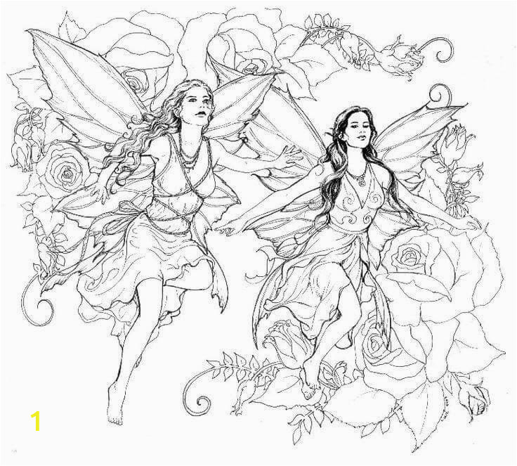 printable fairy coloring pages for adults
