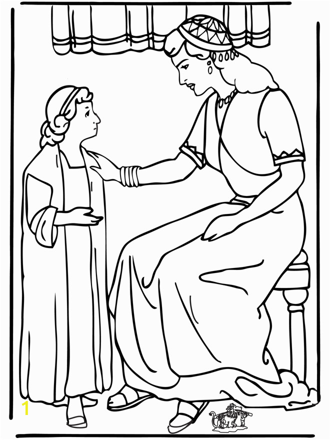 Naaman and the Servant Girl Coloring Pages Servant Girl Naäman Old Testament