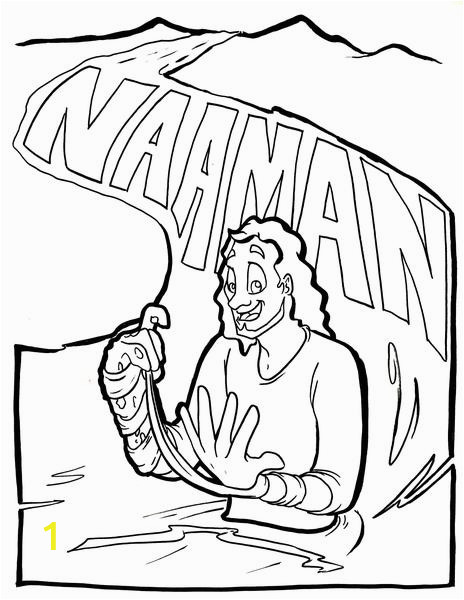 Naaman In the Bible Coloring Pages Naaman Coloring Page – Children S Ministry Deals