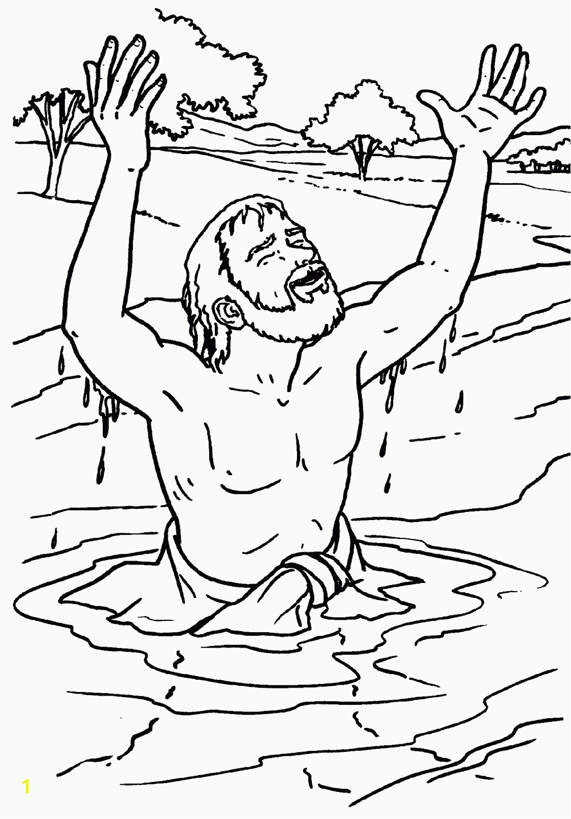 Naaman In the Bible Coloring Pages Naaman Coloring Page