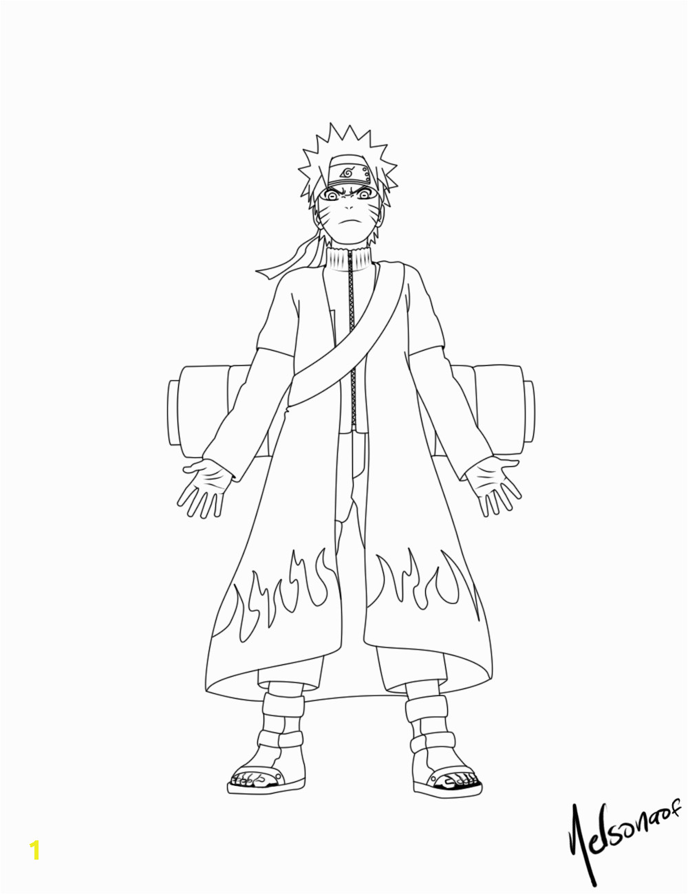 naruto shippuden coloring page