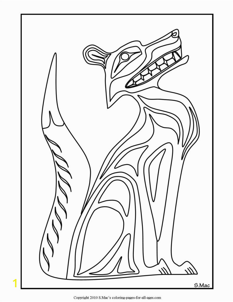 Native American Coloring Pages for Preschoolers Coloring Pages Pacific northwest Native American Art