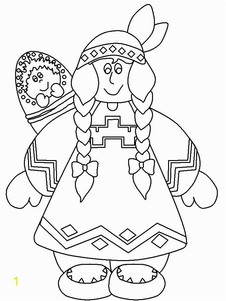 Native American Coloring Pages for Preschoolers Native American Coloring Pages for Adults Thanksgiving
