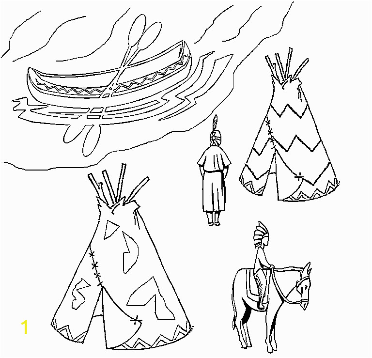 native american coloring pages for preschoolers