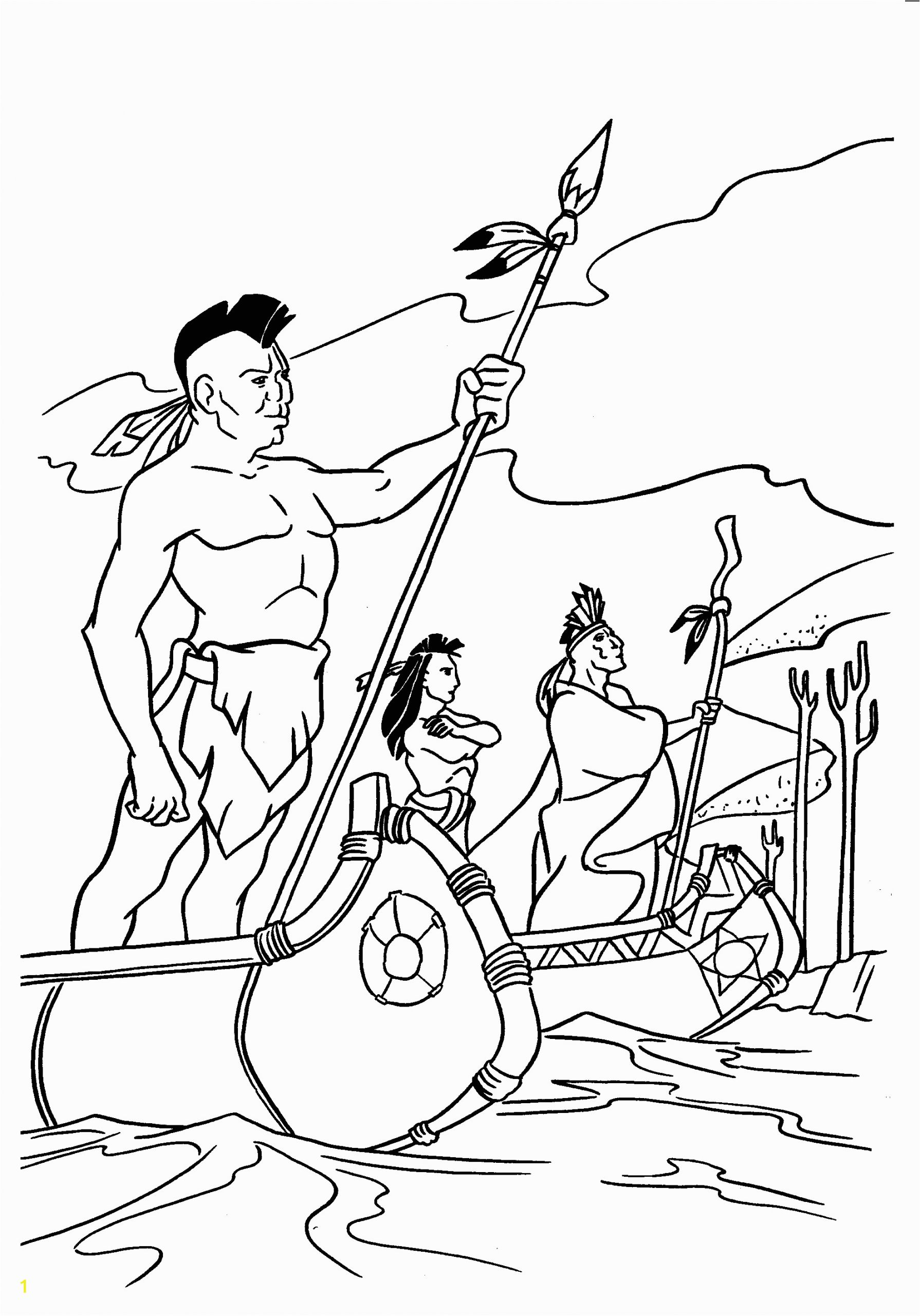 native american coloring pages for preschoolers